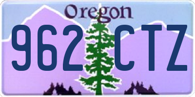 OR license plate 962CTZ