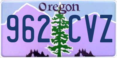 OR license plate 962CVZ