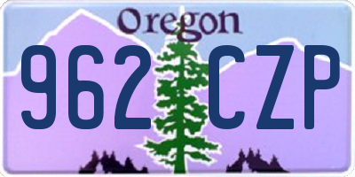 OR license plate 962CZP