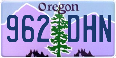 OR license plate 962DHN