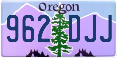 OR license plate 962DJJ