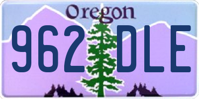 OR license plate 962DLE