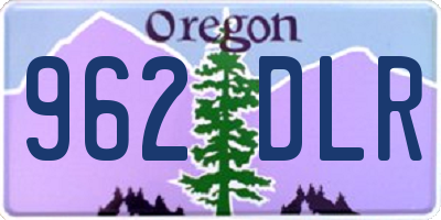 OR license plate 962DLR