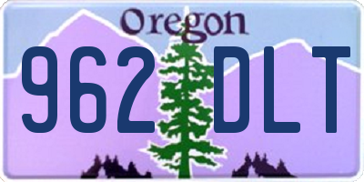 OR license plate 962DLT
