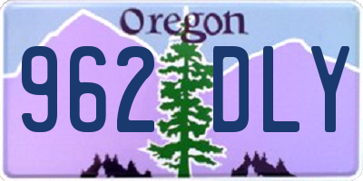OR license plate 962DLY