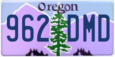 OR license plate 962DMD