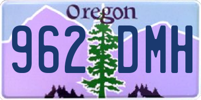 OR license plate 962DMH