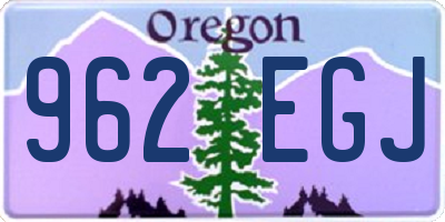 OR license plate 962EGJ