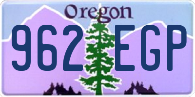 OR license plate 962EGP