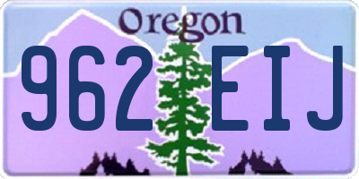 OR license plate 962EIJ