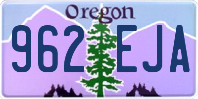OR license plate 962EJA