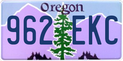 OR license plate 962EKC