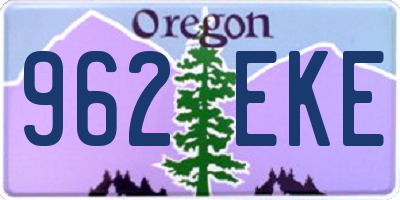 OR license plate 962EKE