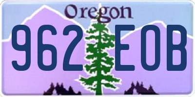 OR license plate 962EOB