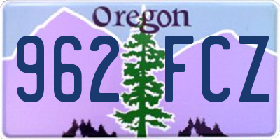 OR license plate 962FCZ