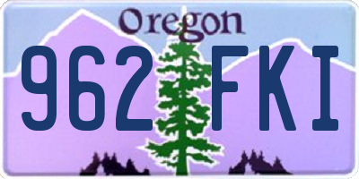 OR license plate 962FKI