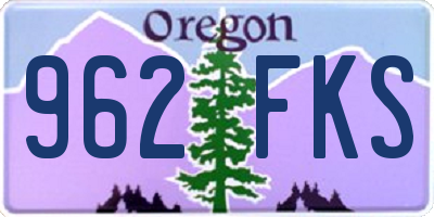 OR license plate 962FKS
