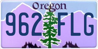 OR license plate 962FLG