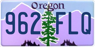 OR license plate 962FLQ