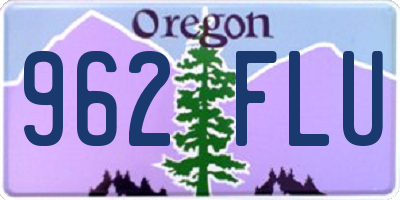 OR license plate 962FLU