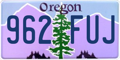 OR license plate 962FUJ