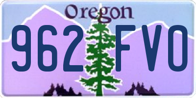 OR license plate 962FVO