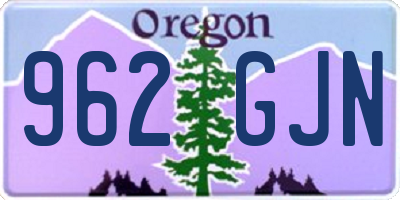 OR license plate 962GJN