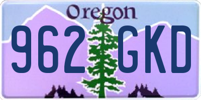 OR license plate 962GKD