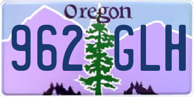 OR license plate 962GLH
