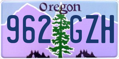 OR license plate 962GZH