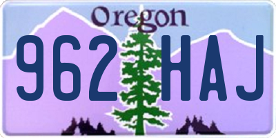 OR license plate 962HAJ