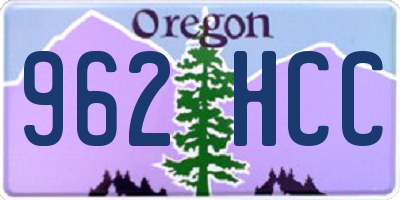OR license plate 962HCC