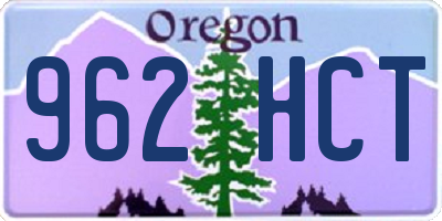 OR license plate 962HCT