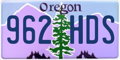 OR license plate 962HDS