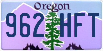 OR license plate 962HFT