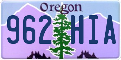 OR license plate 962HIA
