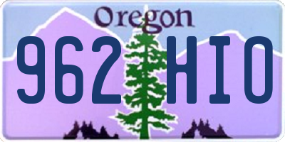 OR license plate 962HIO