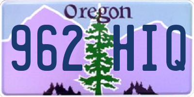 OR license plate 962HIQ