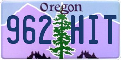 OR license plate 962HIT