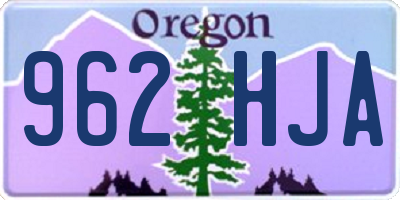 OR license plate 962HJA