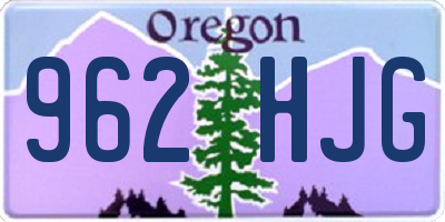 OR license plate 962HJG