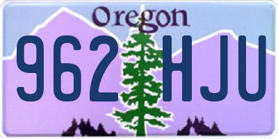 OR license plate 962HJU