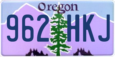 OR license plate 962HKJ