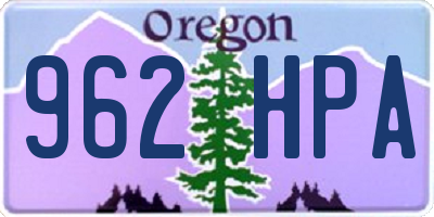 OR license plate 962HPA