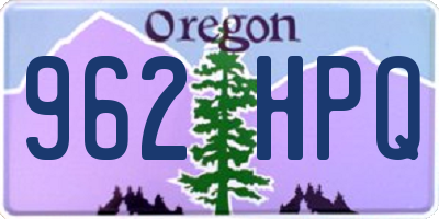 OR license plate 962HPQ