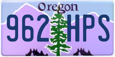 OR license plate 962HPS