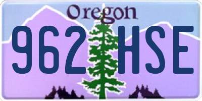 OR license plate 962HSE
