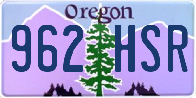 OR license plate 962HSR