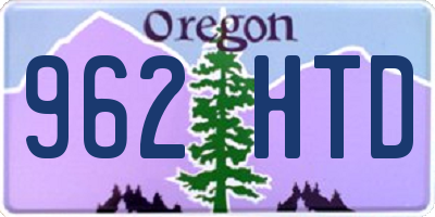 OR license plate 962HTD