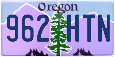 OR license plate 962HTN